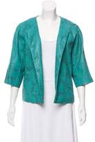 Thumbnail for your product : Lafayette 148 Floral Leather Jacket w/ Tags