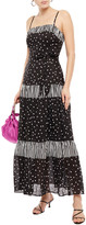 Thumbnail for your product : Kate Spade Gathered Printed Ramie And Cotton-blend Maxi Dress
