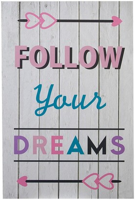 Premier Housewares Wall Plaque - Follow Your Dreams