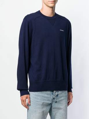 Diesel logo embroidered sweater