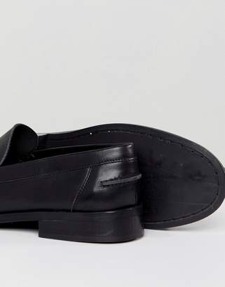 ASOS Design Loafers In Black Leather With Tassels