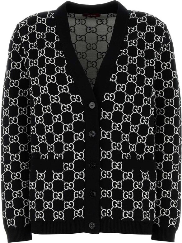 Gucci Monogrammed Button-Up Cardigan