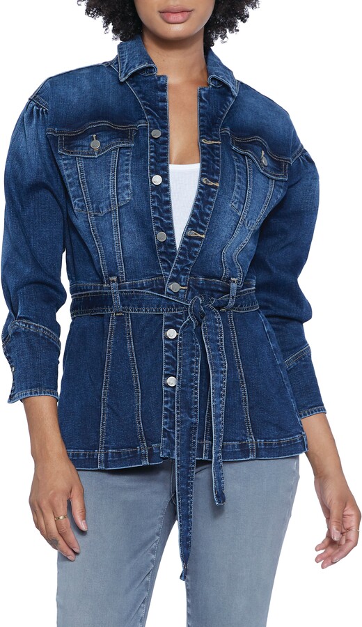 Wash Lab Denim Dojo Belted Denim Jacket ShopStyle