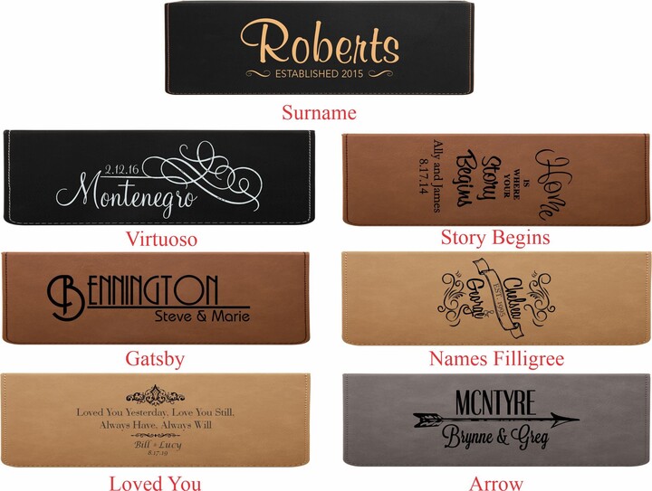 Etsy Personalized Leather Wine Box With Tools - Engraved Gift Couples Anniversary Wedding Present