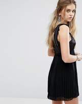 Thumbnail for your product : Honey Punch Babdydoll Slip Dress With Zip Detail Ruffle Straps
