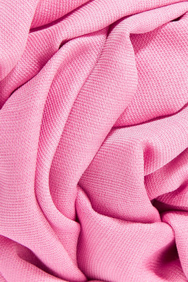 Gucci Knotted Silk And Wool-blend Turban - Pink
