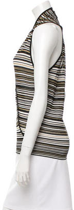 Gucci Striped Sleeveless Top