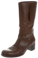 Thumbnail for your product : Jil Sander Leather Mid-Calf Boots