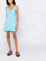 Thumbnail for your product : Patrizia Pepe Ruffled Belted Mini Dress