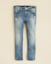 Thumbnail for your product : 7 For All Mankind Girls' Faded Skinny 3 Slim Illusion Jeans - Sizes 4-6X
