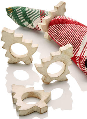 Bardwil CLOSEOUT! White Spruce Napkin Rings, Set Of 4