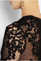 Thumbnail for your product : Elie Saab Tulle and lace gown