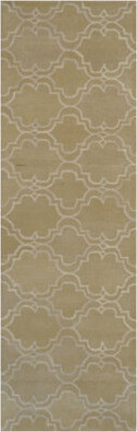 Isabelline One-of-a-Kind Runner Athiya Geometric Hand-Knotted 2'6\