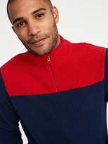 Thumbnail for your product : Old Navy Color-Blocked 1/4-Zip Sherpa Popover for Men