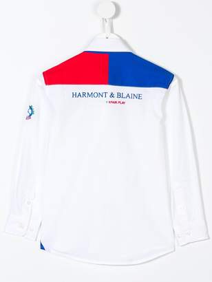 Harmont & Blaine Junior embroidered logo shirt
