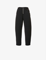 Thumbnail for your product : Benetton Relaxed-fit high-rise denim trousers