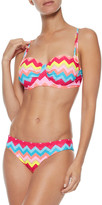 Thumbnail for your product : Seafolly Button-detailed Printed Bikini Top
