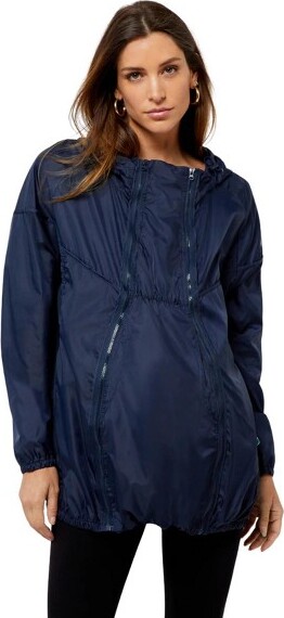 Modern Eternity ModernEternityAddison3in1WaterproofMaternityWindbreakerNavySmall