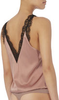 Thumbnail for your product : Fleur Du Mal Margot Lace Bodysuit Blush P
