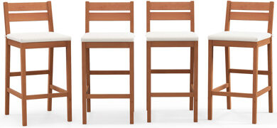 Red Barrel Studio Minelly 29.5" Patio Bar Stool with Cushion