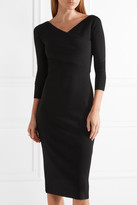 Thumbnail for your product : Theory Daverin Wrap-effect Stretch-knit Dress - Black