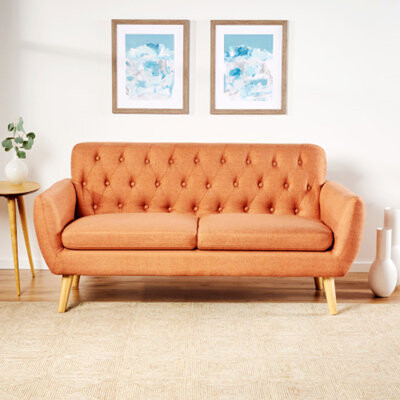 George Oliver Loveseat Button-Tufted Sofa For Small Space