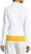 Thumbnail for your product : Michael Kors Collection Collared Button-Front Cargo Jacket