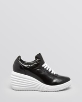Thumbnail for your product : Jeffrey Campbell Lace Up Wedge Sneakers - Inferma