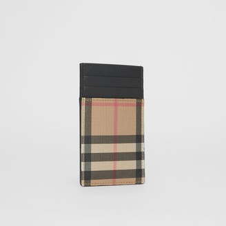 Burberry Vintage Check E-canvas and Leather Card Case