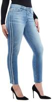 Thumbnail for your product : Good American Good Waist Athletic Stripe High Waist Ankle Straight Leg Jeans
