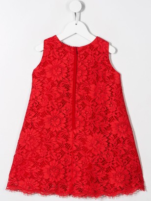 Dolce & Gabbana Children Lace Embroidered Dress