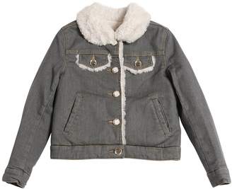 Little Marc Jacobs Denim Jacket With Faux Shearling