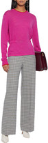 Thumbnail for your product : Veronica Beard Charlene Shirred Striped Merino Wool Sweater