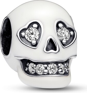 Pandora Sterling Silver Glow-in-The-Dark Skull Charm