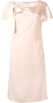 Lanvin - shoulder bow dress - women - Polyester/Triacétate - 40