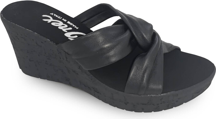 Onex Women's Katya Platform Wedge Slide In Black