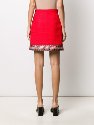 Gucci Tweed A-Line Skirt