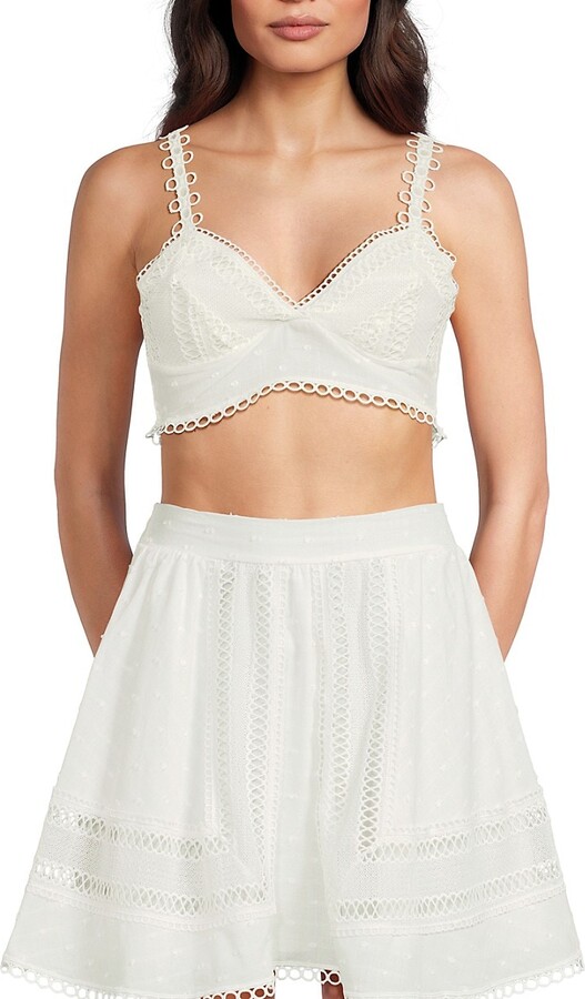 Peixoto Jasmine Cotton Bralette Top