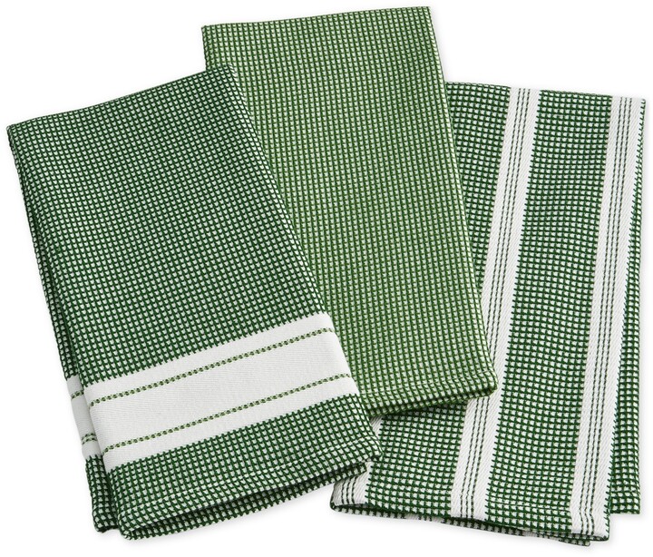 Martha Stewart Collection Green Kitchen Towels, Set of 3, Created for