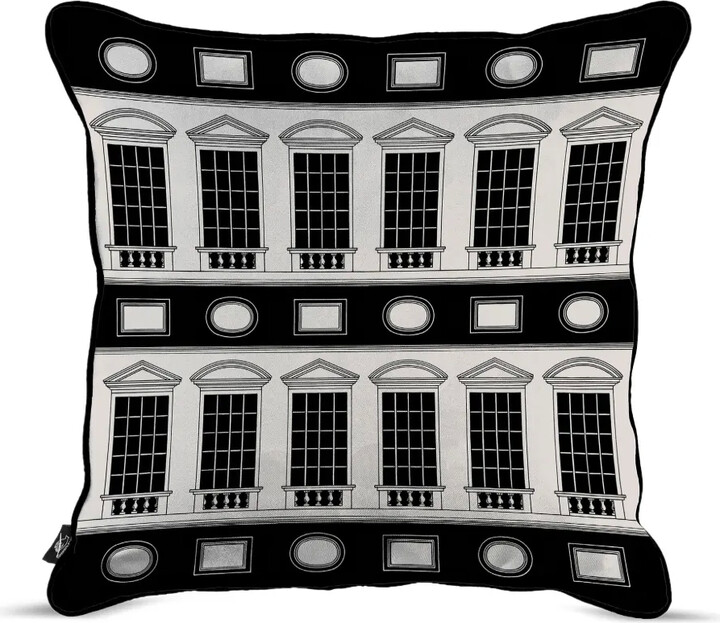 Fornasetti Architettura printed cushion