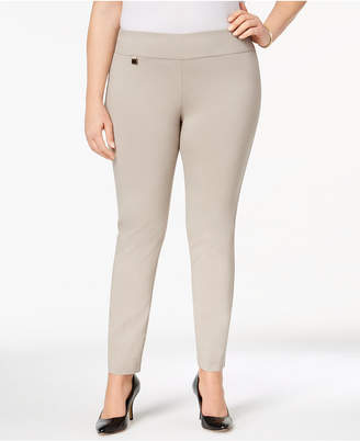 Alfani Plus Size Modern Skinny Pull-On Pants, Created for Macy's