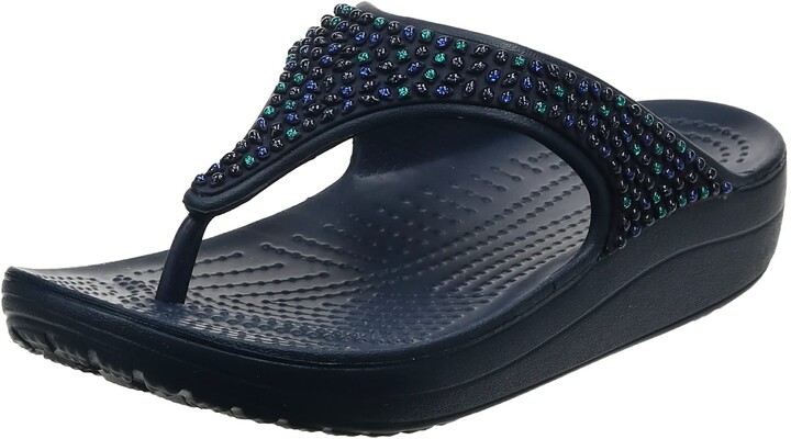 Crocs Women's Sloane Embellished Flip Flop - ShopStyle Sandals