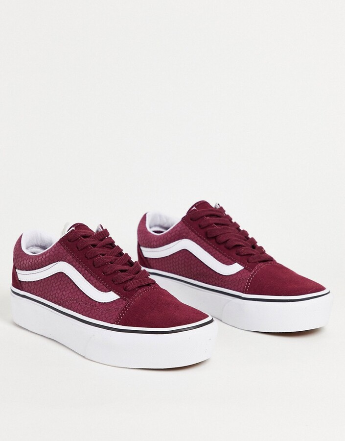 maroon vans