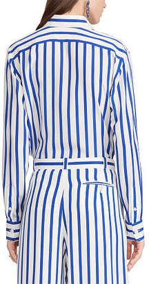 Ralph Lauren Adrien Striped Silk Shirt