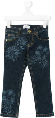 Versace floral print jeans
