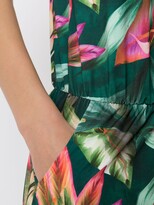 Thumbnail for your product : Lygia & Nanny Laya leaf-print playsuit