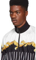 Thumbnail for your product : Versace Black and White Brocade Striped Jacket