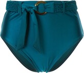 Thumbnail for your product : Duskii Océana belted high waisted bikini bottoms