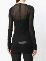 Thumbnail for your product : Rick Owens Lilies sheer slim fit jersey