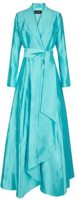 Rasario Silk shantung gown